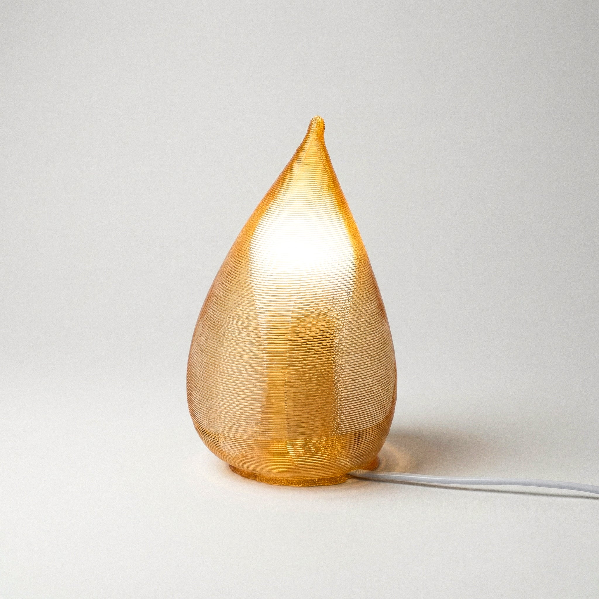 Amber Blob lamp, alternate angle
